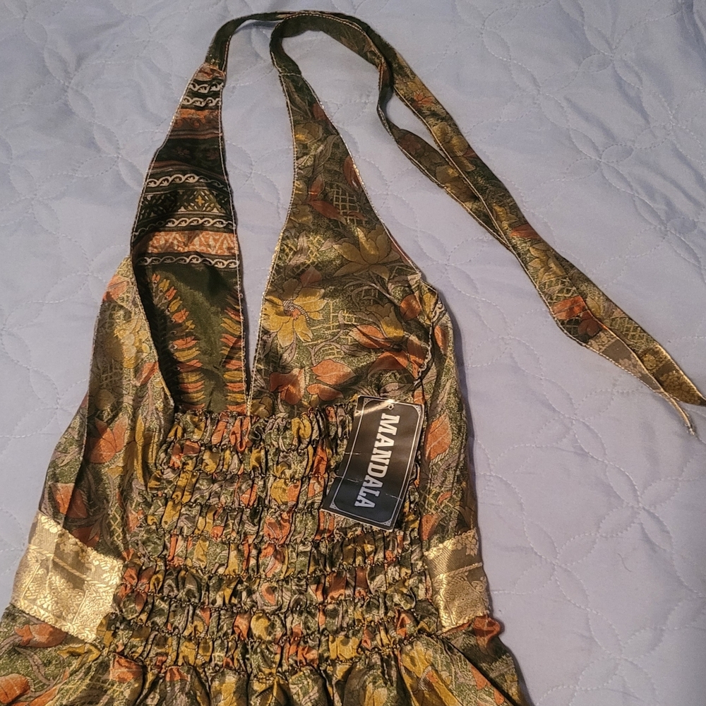 COPY - Halter Back Goddess dress-silk/polyester - Picture 11 of 12